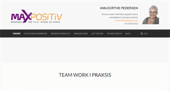 Desktop Screenshot of maxpositiv.dk