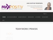 Tablet Screenshot of maxpositiv.dk